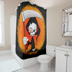 Grim Reaper Cartoon Shower Curtain