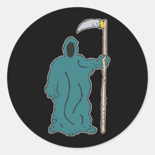 Grim Reaper Classic Round Sticker