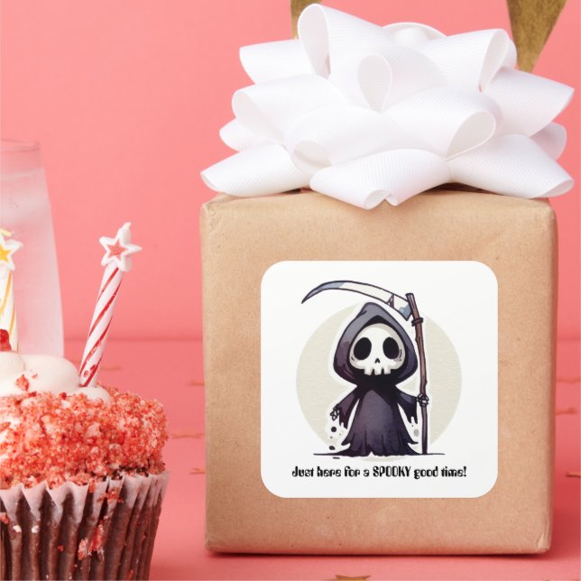 Grim Reaper - Custom Square Sticker (Party)