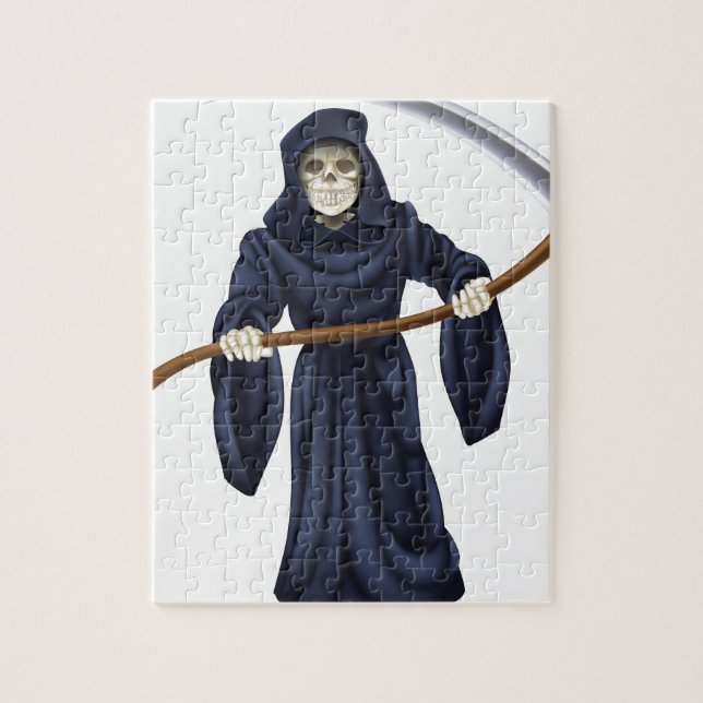 Grim Reaper Death Skeleton Jigsaw Puzzle (Vertical)