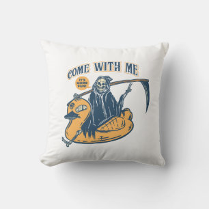 Grim Reaper Duck Pool Cushion