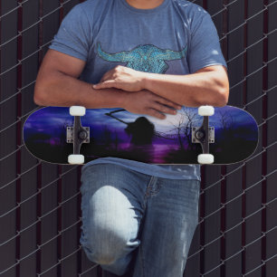 Grim Reaper Fantasy Night Skateboard