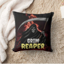 Grim Reaper Fire Inferno Halloween Custom QR Code
