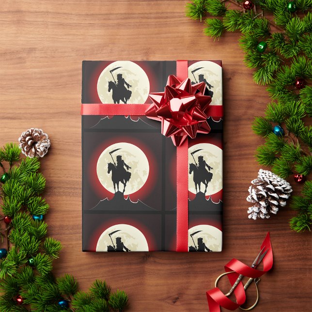 Grim Reaper Full Moon Wrapping Paper (Creator Uploaded)