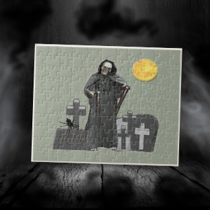 Grim Reaper Graveyard Jigsaw Puzzle