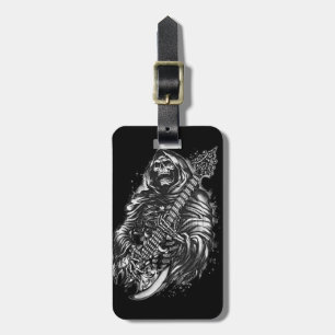 Grim Reaper Guitar Luggage Tag