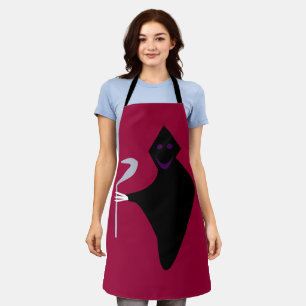 Grim Reaper Halloween Apron
