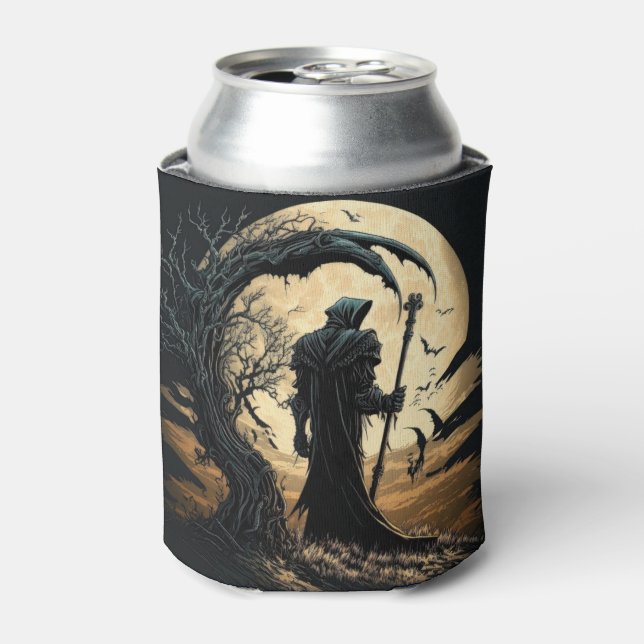 Grim Reaper Halloween Can Cooler (Can Front)