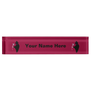 Grim Reaper Halloween Custom Desk Nameplate
