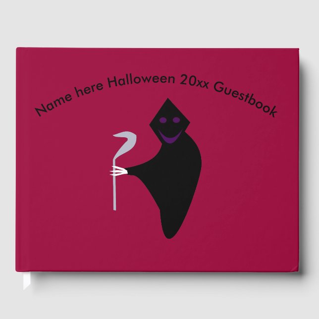 Grim Reaper Halloween Guestbook (Front)