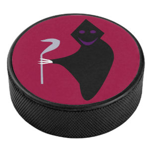 Grim Reaper Halloween Hockey Puck
