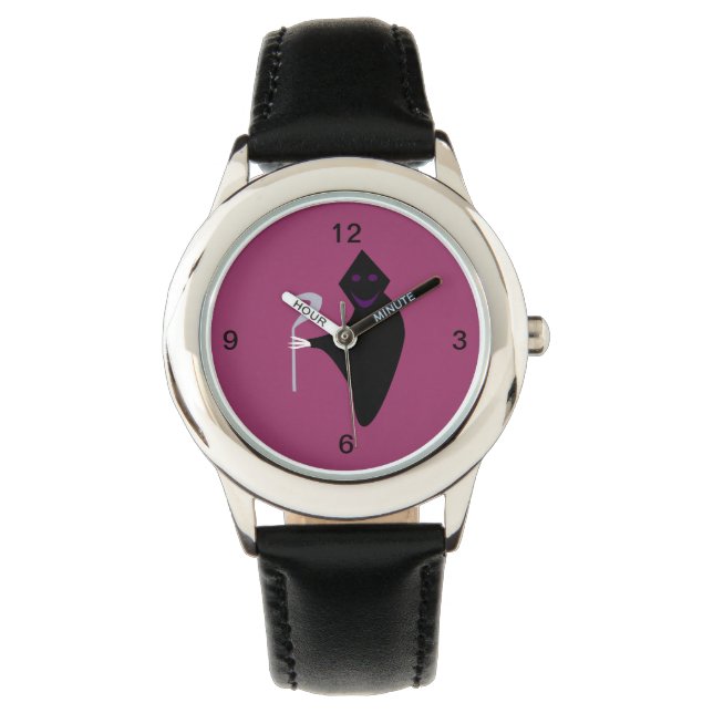 Grim Reaper Halloween Kids Watch with Numbers (Front)