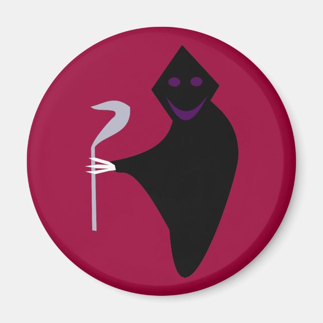 Grim Reaper Halloween Magnet (Front)