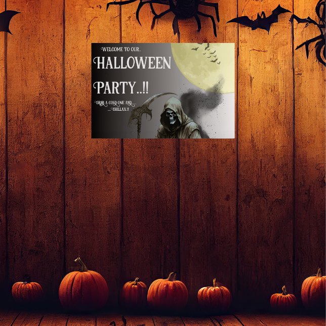 Grim Reaper Halloween Party Poster (Grim Reaper Halloween Party Poster)