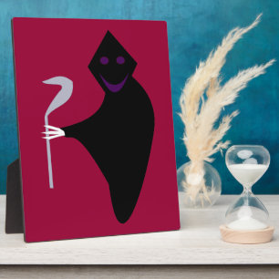 Grim Reaper Halloween Plaque
