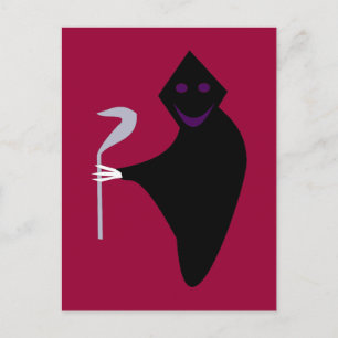 Grim Reaper Halloween Postcard