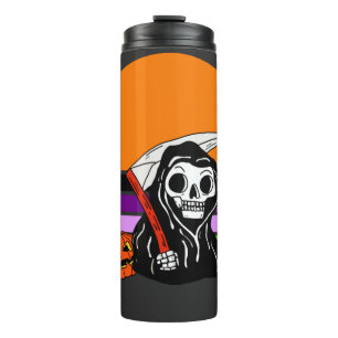 Grim Reaper - Halloween Sunset Jack O'Lantern Thermal Tumbler