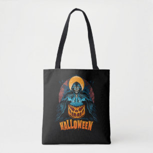 Grim Reaper Halloween Tote Bag