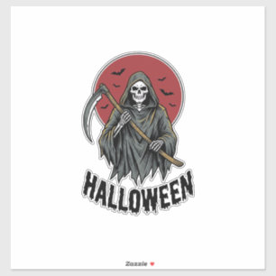 Grim Reaper Halloween Vintage Engraving Art_1