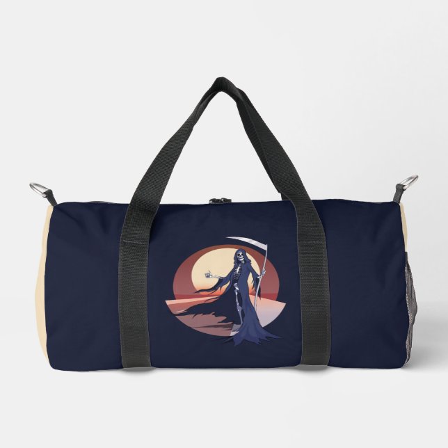 Grim Reaper Hitchhiking Duffle Bag (Front)