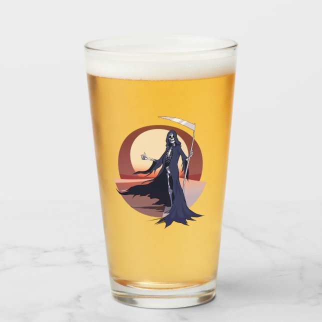 Grim Reaper Hitchhiking Glass (Front Filled)