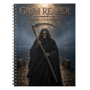 Grim Reaper Last Crossing Dark Cinema Notebook