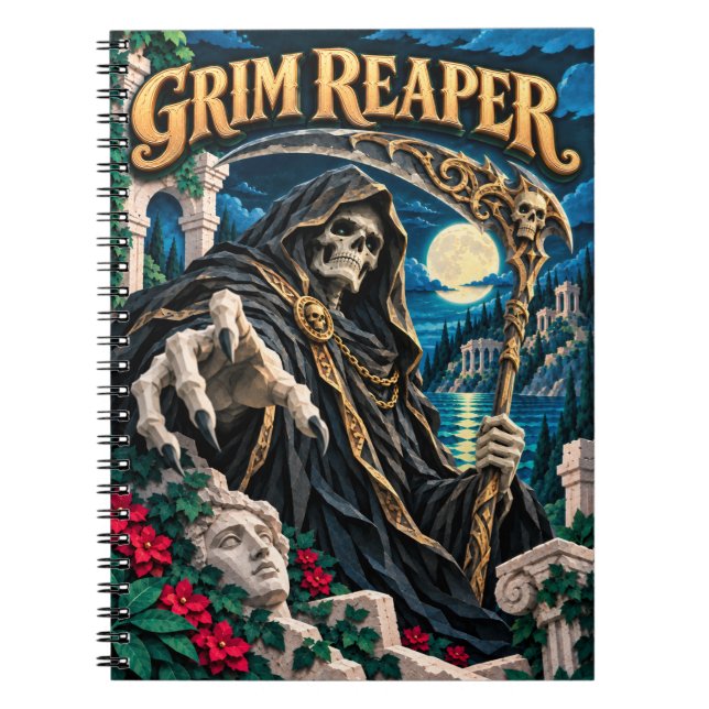 Grim Reaper, Paper Cut Monster Notebook (Front)