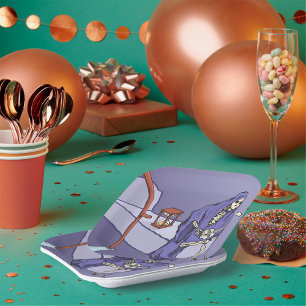 Grim Reaper Paper Plate