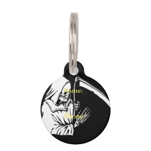 Grim Reaper Pet Tag