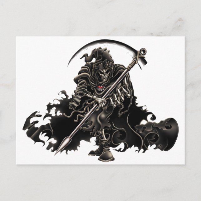 Grim Reaper Postcard (Front)