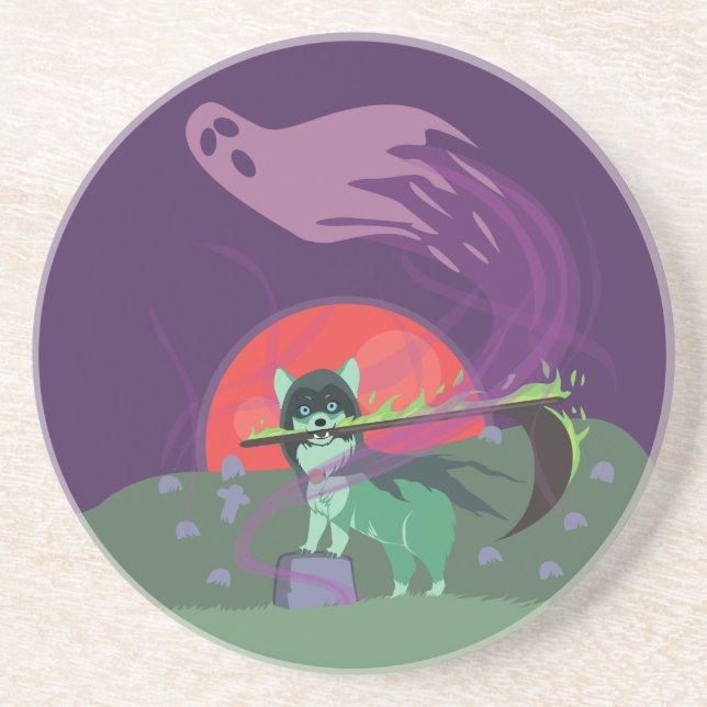 Grim Reaper Puppy Coaster (Front)