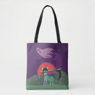 Grim Reaper Puppy Tote Bag