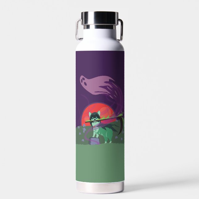 Grim Reaper Puppy Water Bottle (Front)