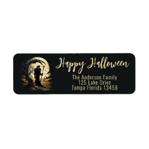 Grim Reaper Return Address Label