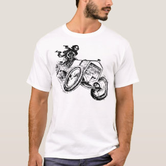 Grim Reaper Riding An Old Tractor T-Shirt