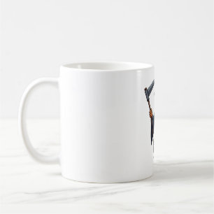 Grim Reaper Rottweiler Dog Coffee Mug