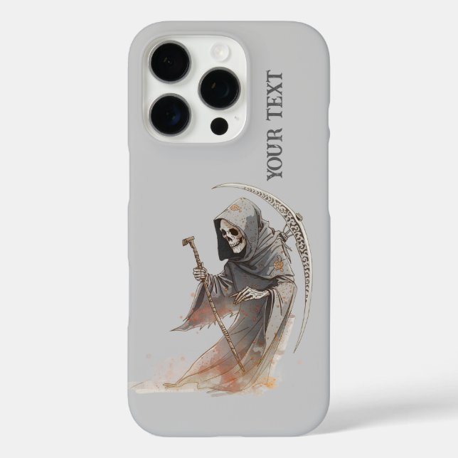 Grim Reaper Scythe iPhone 16 Pro Case. Case-Mate iPhone Case (Back)