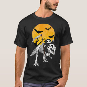 Grim Reaper Scythe riding Skeleton TRe Paranormal  T-Shirt
