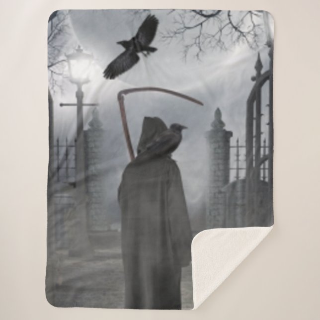 GRIM REAPER SHERPA BLANKET (Front)