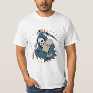 Grim reaper skateboard rap T-Shirt