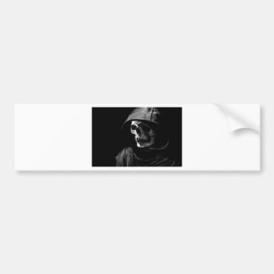 Grim Reaper Skull Bumper Sticker