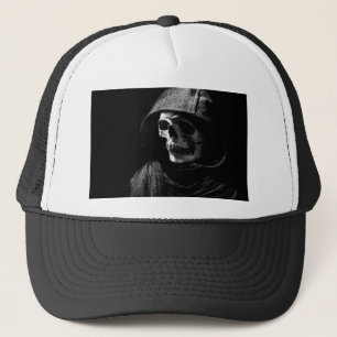 Grim Reaper Skull Trucker Hat