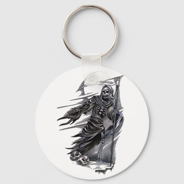 Grim Reaper Taking Souls Key Ring (Front)