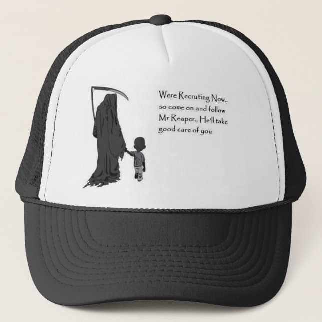 grim-reaper trucker hat (Front)