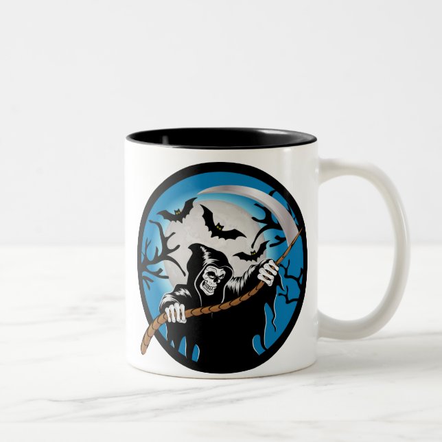 Grim Reaper Two-Tone Coffee Mug (Right)