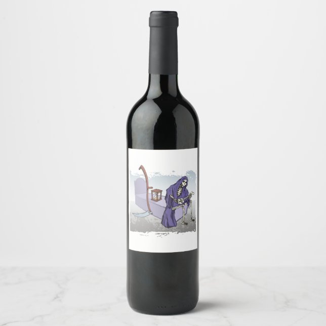 Grim Reaper Wine Label (Front)