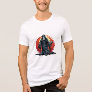 Grim Reaper with scythe death Tri-Blend Shirt