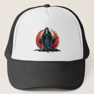 Grim Reaper with scythe death Trucker Hat