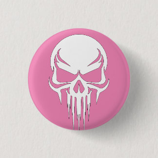 Grim Specter Dripping Skull Graphic 3 Cm Round Badge