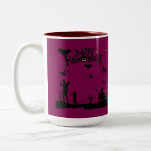 Grim Spirits Rising magenta Two-Tone Coffee Mug